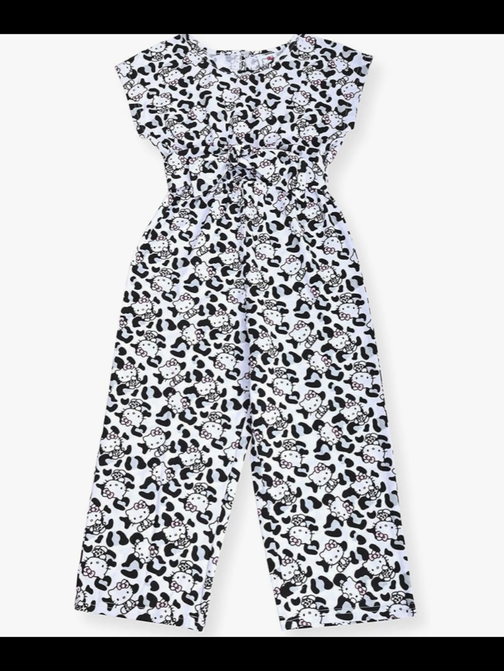 Hello Kitty character girls  jumpsuit/Romper one piece, black/white sz 8/10